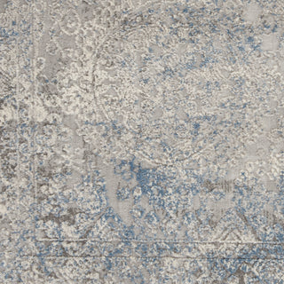 Nourison Home - Rustic Textures Ivory/Light Blue Area Rug Rust09