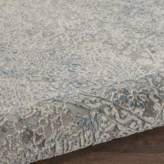 Nourison Home - Rustic Textures Ivory/Light Blue Area Rug Rust09