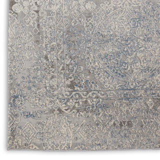Nourison Home - Rustic Textures Ivory/Light Blue Area Rug Rust09