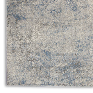 Nourison Home - Rustic Textures Ivory/Light Blue Area Rug Rust09