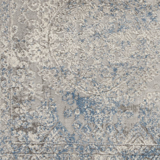 Nourison Home - Rustic Textures Ivory/Light Blue Area Rug Rust09