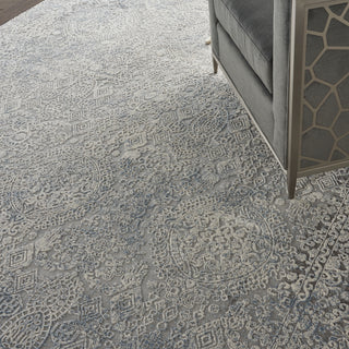 Nourison Home - Rustic Textures Ivory/Light Blue Area Rug Rust09