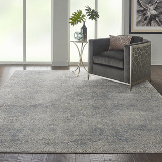 Nourison Home - Rustic Textures Ivory/Light Blue Area Rug Rust09