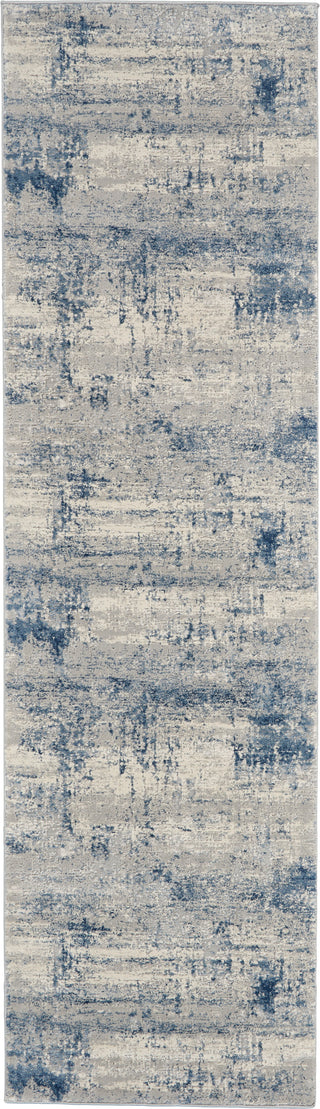 The Rug Corner Nourison Home Rustic Textures RUS10 IVBLU Area Rugs  