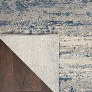 The Rug Corner Nourison Home Rustic Textures RUS10 IVBLU Area Rugs  