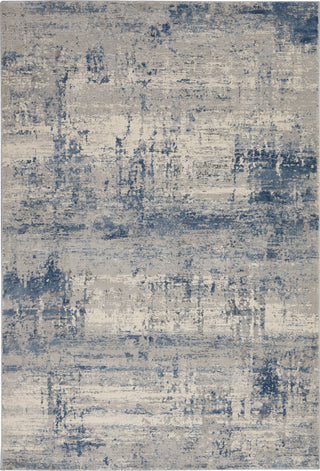 The Rug Corner Nourison Home Rustic Textures RUS10 IVBLU Area Rugs  