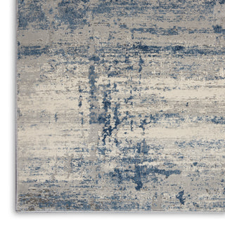 The Rug Corner Nourison Home Rustic Textures RUS10 IVBLU Area Rugs  