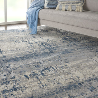 The Rug Corner Nourison Home Rustic Textures RUS10 IVBLU Area Rugs  