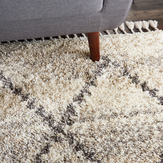 Nourison Home - Oslo Shag Ivory/Green Area Rug OSL01