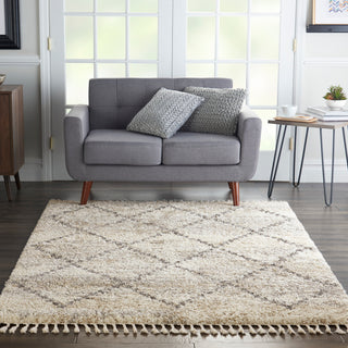 Nourison Home - Oslo Shag Ivory/Green Area Rug OSL01
