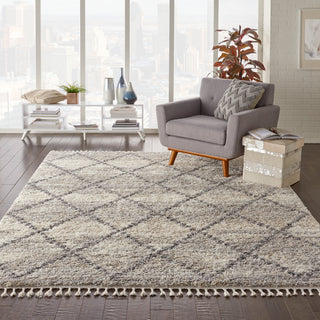 Nourison Home - Oslo Shag Ivory/Green Area Rug OSL01