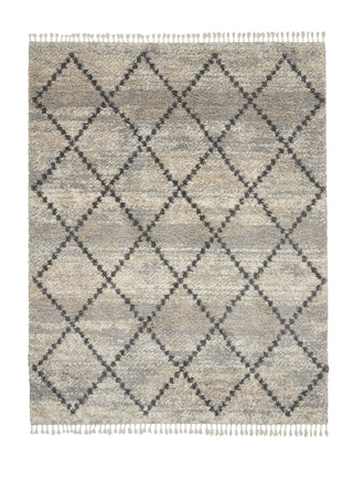 The Rug Corner Nourison Home Nourison Home - Oslo Shag Silver/Green Area Rug OSL01  