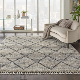 The Rug Corner Nourison Home Nourison Home - Oslo Shag Silver/Green Area Rug OSL01  