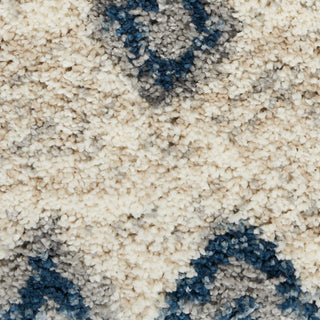 Nourison Home - Oslo Shag Ivory/Blue Area Rug OSL03