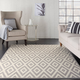 Nourison Home - Grafix White/Grey Area Rug GRF18