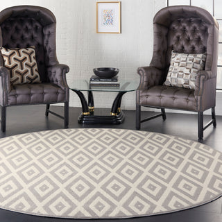 Nourison Home - Grafix White/Grey Area Rug GRF18