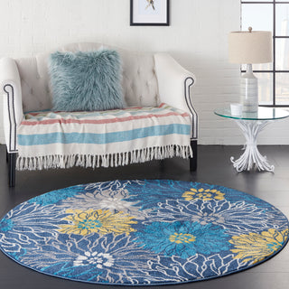 The Rug Corner Nourison Home Nourison Home - Passion Blue Area Rug PSN17  