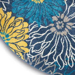The Rug Corner Nourison Home Nourison Home - Passion Blue Area Rug PSN17  