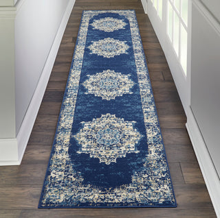 The Rug Corner Nourison Home Nourison Home - Grafix Navy/Blue Area Rug GRF14  