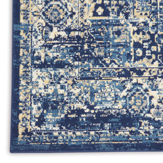 The Rug Corner Nourison Home Nourison Home - Grafix Navy/Blue Area Rug GRF14  