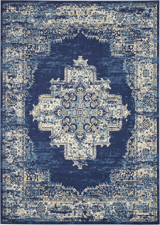 The Rug Corner Nourison Home Nourison Home - Grafix Navy/Blue Area Rug GRF14  