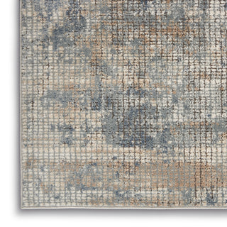 The Rug Corner Nourison Home Nourison Home - Quarry Blue/Beige Area Rug QUA02  