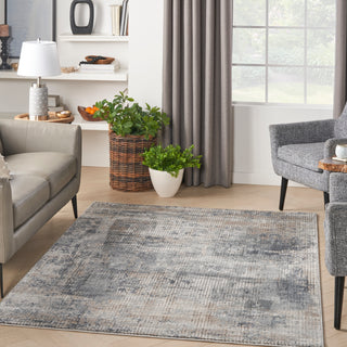 The Rug Corner Nourison Home Nourison Home - Quarry Blue/Beige Area Rug QUA02  