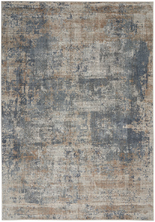 The Rug Corner Nourison Home Nourison Home - Quarry Blue/Beige Area Rug QUA02  