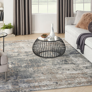 The Rug Corner Nourison Home Nourison Home - Quarry Blue/Beige Area Rug QUA02  