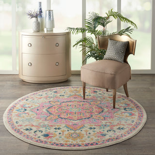 The Rug Corner Nourison Home Nourison Home - Passion Ivory/Pink Area Rug PSN25  