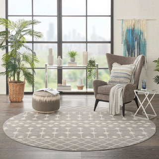 The Rug Corner Nourison Home Grafix GRF37 GREY Area Rugs  