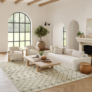 The Rug Corner Nourison Home Grafix GRF37 IVGRY Area Rugs  
