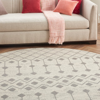 The Rug Corner Nourison Home Grafix GRF37 IVGRY Area Rugs  