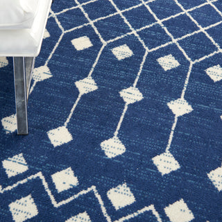 The Rug Corner Nourison Home Grafix GRF37 NAVY Area Rugs  