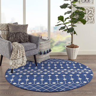 The Rug Corner Nourison Home Grafix GRF37 NAVY Area Rugs  