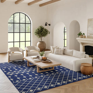 The Rug Corner Nourison Home Grafix GRF37 NAVY Area Rugs  