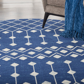 The Rug Corner Nourison Home Grafix GRF37 NAVY Area Rugs  