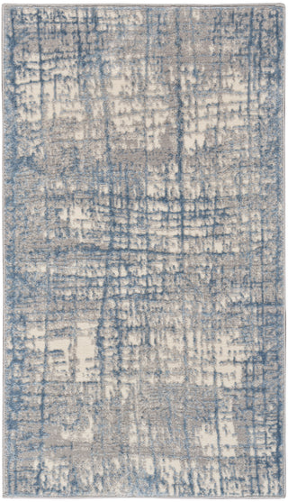 The Rug Corner Calvin Klein Calvin Klein Rush - Ivory/Blue Area Rug CK950  