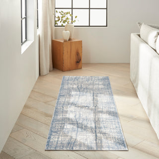 The Rug Corner Calvin Klein Calvin Klein Rush - Ivory/Blue Area Rug CK950  