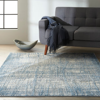 The Rug Corner Calvin Klein Calvin Klein Rush - Ivory/Blue Area Rug CK950  
