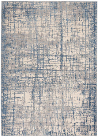 The Rug Corner Calvin Klein Calvin Klein Rush - Ivory/Blue Area Rug CK950  