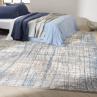 The Rug Corner Calvin Klein Calvin Klein Rush - Ivory/Blue Area Rug CK950  