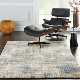 Nourison Home - Solace Ivory/Blue Area Rug SLA03