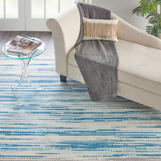 The Rug Corner Nourison Home Jubilant JUB04 BLUE Area Rugs  