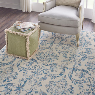The Rug Corner Nourison Home Jubilant JUB09 IVBLU Area Rugs  