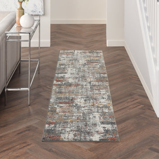 The Rug Corner Nourison Home Tangra TNR02 GRYMT Area Rugs  