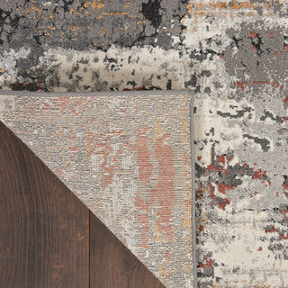 The Rug Corner Nourison Home Tangra TNR02 GRYMT Area Rugs  