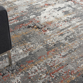 The Rug Corner Nourison Home Tangra TNR02 GRYMT Area Rugs  