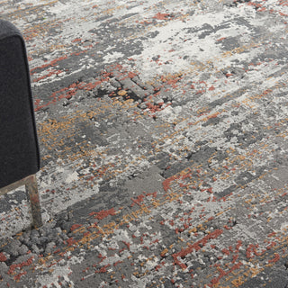 The Rug Corner Nourison Home Tangra TNR02 GRYMT Area Rugs  