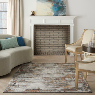 The Rug Corner Nourison Home Tangra TNR03 GRYMT Area Rugs  